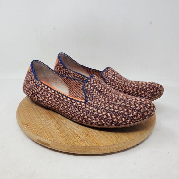 Rothys Merino Wool Loafer Shoes Womens 7.5 Walnut Tweed Retired Slip On Flat - Picture 5 of 12